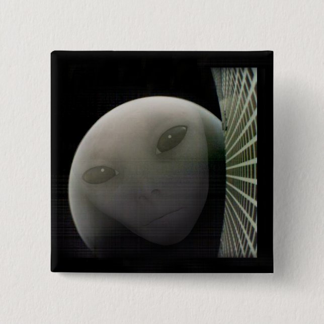 MarCO CubeSat Alien Mars Abarewell Button (Vorderseite)