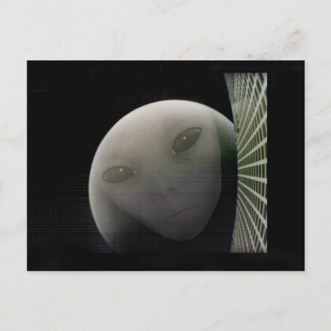 MarCO CubeSat Alien Mars Abarewell Postkarte (Vorderseite)