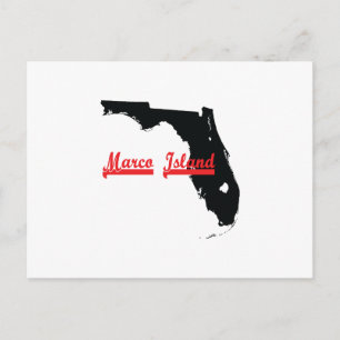 Marco-Insel Florida Postkarte