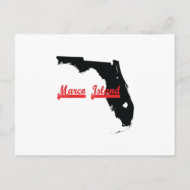 Marco-Insel Florida Postkarte (Vorderseite)