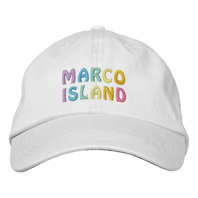 MARCO-ISLAND BESTICKTE KAPPE (Vorderseite)
