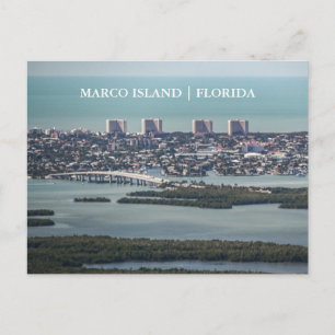 Marco Island Florida Arial View Postkarte
