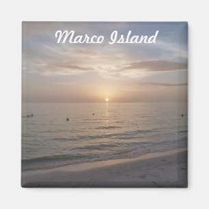 Marco Island Florida Beach Sunset Foto Magnet