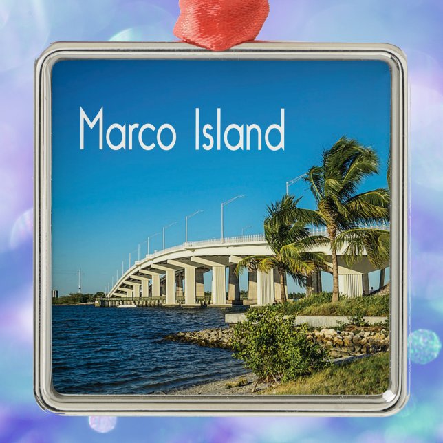 Marco Island Florida Bridge Ornament Aus Metall (Von Creator hochgeladen)