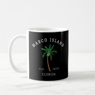 Marco Island Florida farbenfrohe Palmen Tree Novel Kaffeetasse