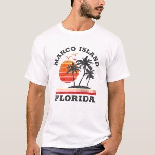 Marco Island Florida Retro Souvenir Geschenk T-Shirt