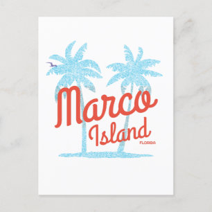 Marco Island Florida Urlaub Vintage USA Postkarte