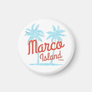 Marco Island Florida Vacation USA Vintag Retro Magnet