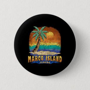 Marco Island Florida Vintage abgenutzt Souvenir Button