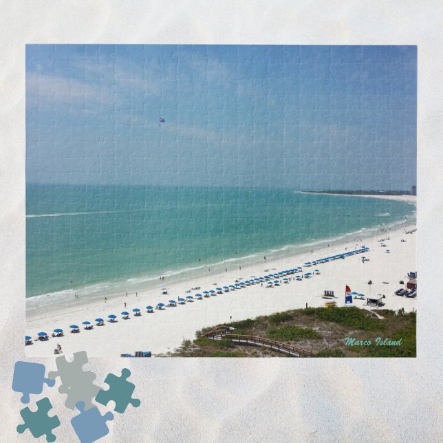 Marco Island Florida Weißer Sandstrand und Ozean Puzzle (Von Creator hochgeladen)