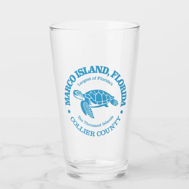 Marco Island (Meeresschildkröte) Glas (Vorderseite)