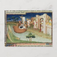 Marco Polo mit Elefanten und Kamelen bei Ankunft