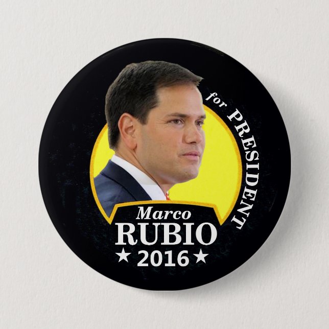 Marco Rubio 2016 für Präsidenten Button (Vorderseite)