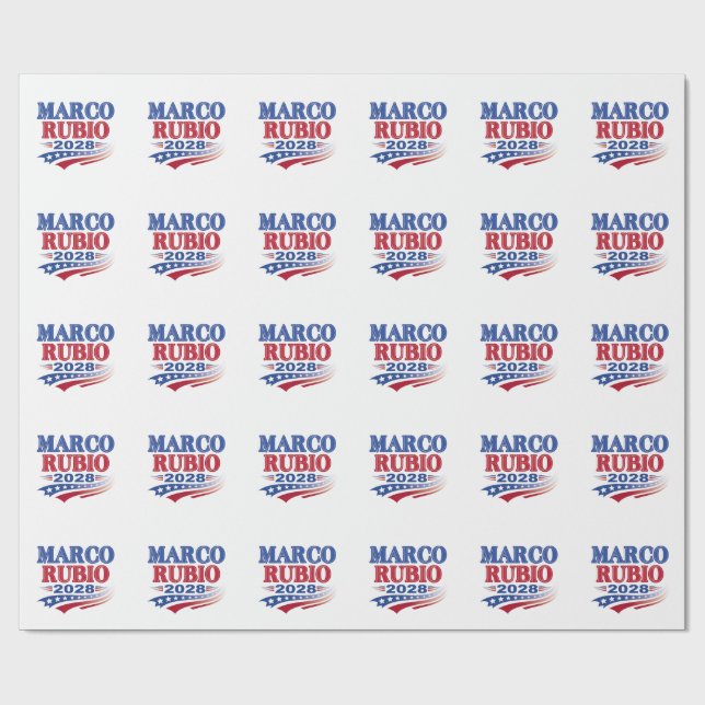 Marco Rubio 2028 (3.) Geschenkpapier (Flach)