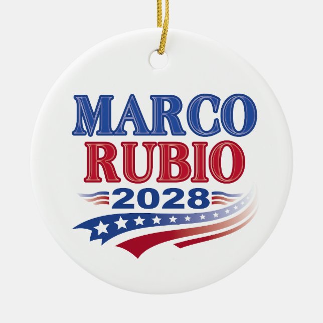 Marco Rubio 2028 (3.) Keramik Ornament (Vorne)