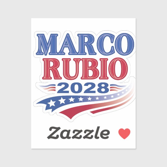 Marco Rubio 2028 (3st) Aufkleber (Blatt)