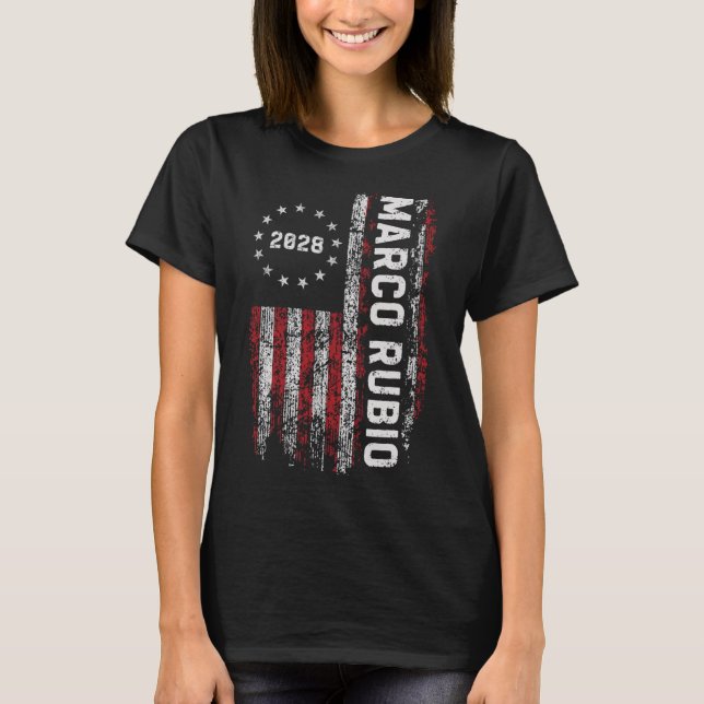 Marco Rubio 2028 President 48 Election Campaign Us T-Shirt (Vorderseite)