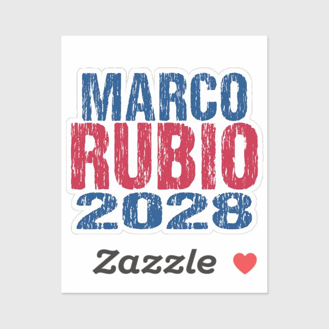 Marco Rubio 2028 (ungültig) Aufkleber (Blatt)