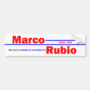 Marco Rubio 3 Autoaufkleber