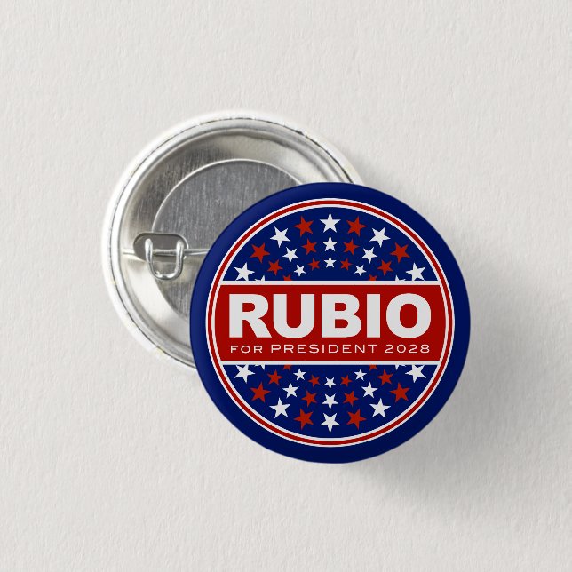 Marco Rubio für Präsident 2028 Button (Vorne & Hinten)