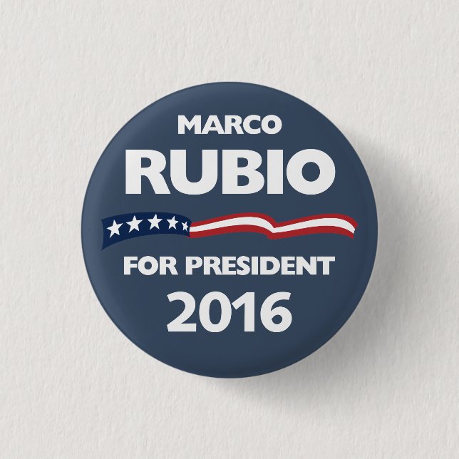 Marco Rubio für Präsidenten 2016 Button (Vorderseite)