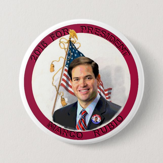 Marco Rubio für Präsidenten im Jahre 2016 Button (Vorderseite)