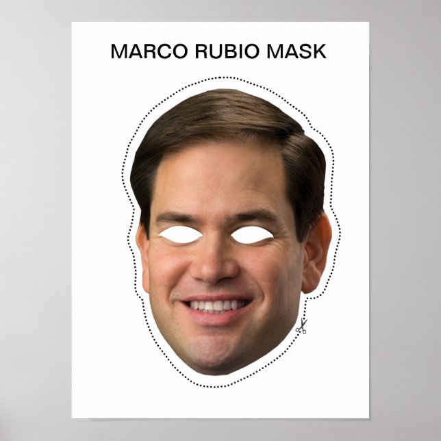 Marco Rubio Mask Poster (Vorne)