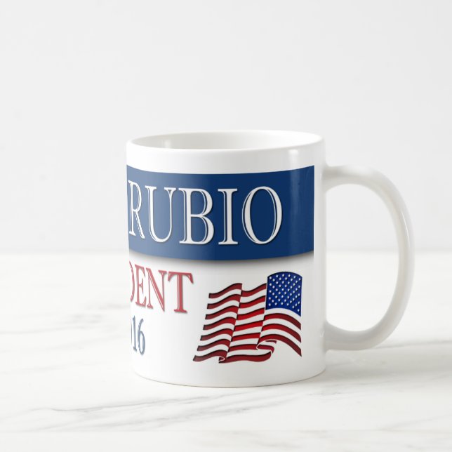 Marco Rubio Präsident 2016 USA Flag Kaffeetasse (Rechts)