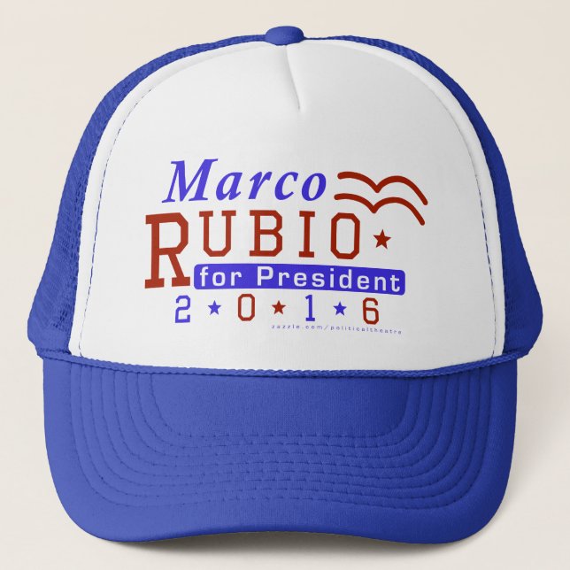 Marco Rubio Republikaner 2016 Präsidenten-Wahl Truckerkappe (Vorderseite)