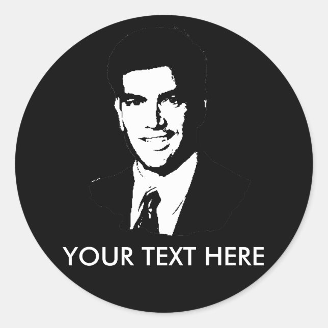 Marco Rubio Runder Aufkleber (Vorderseite)