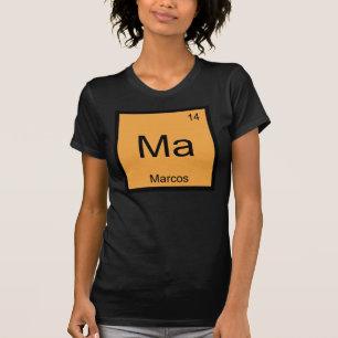 Marcos Name Chemie Element Periodensystem T-Shirt