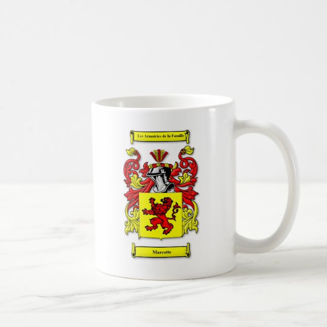 Marcotte Wappen Kaffeetasse (Rechts)