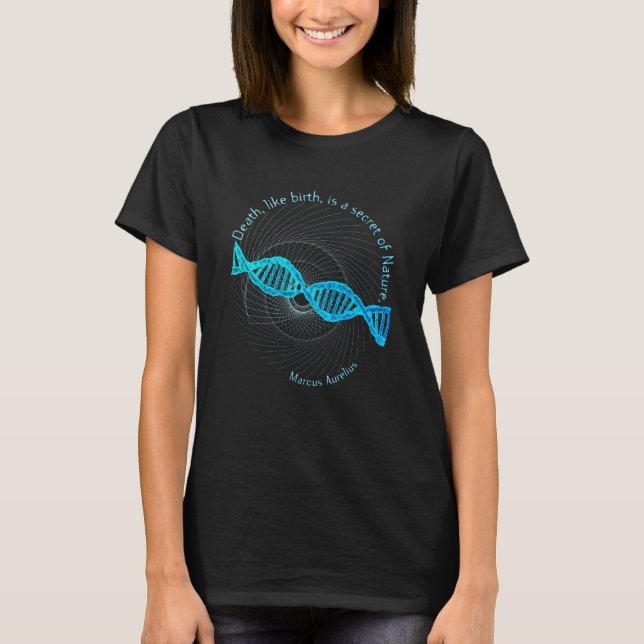 Marcus Aurelius Death Birth Stoicism Quotes T-Shirt (Vorderseite)