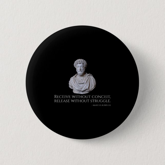 Marcus Aurelius - Die alte römische stoische Philo Button (Vorderseite)