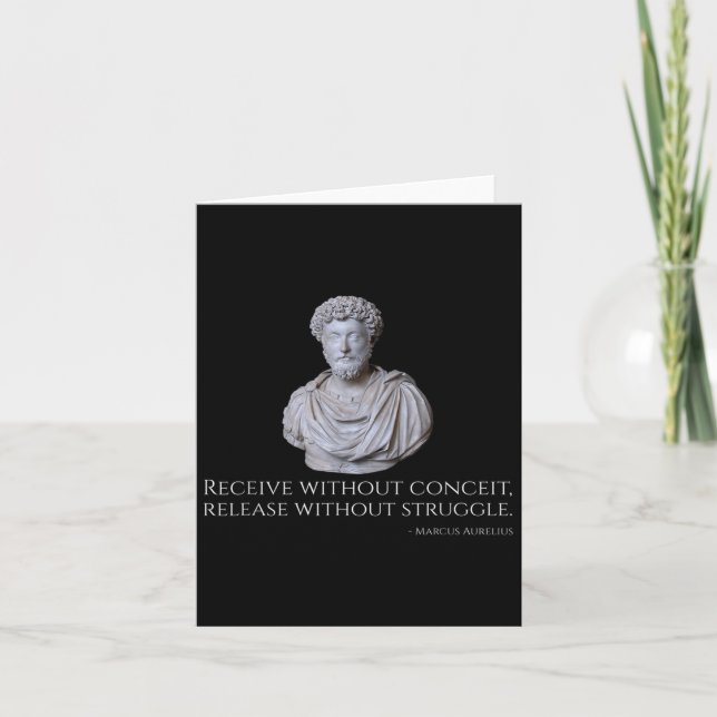 Marcus Aurelius - Die alte römische stoische Philo Karte (Vorderseite)