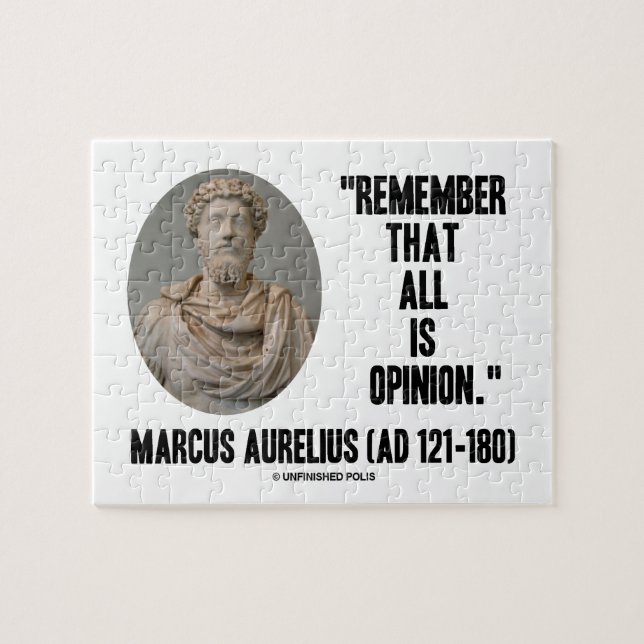 Marcus Aurelius erinnern daran sich, dass alles Puzzle (Horizontal)