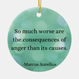 Marcus Aurelius: Erobern Sie Wut, finden Sie inner Keramik Ornament