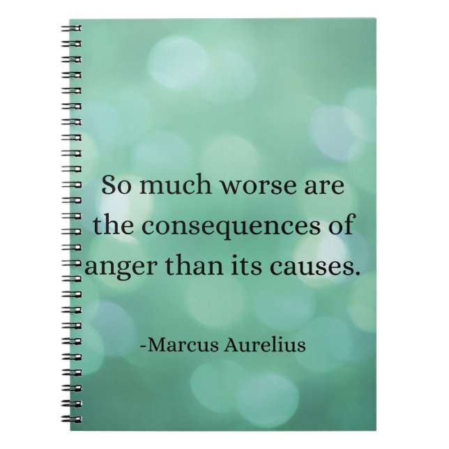 Marcus Aurelius: Erobern Sie Wut, finden Sie inner Notizblock (Vorderseite)