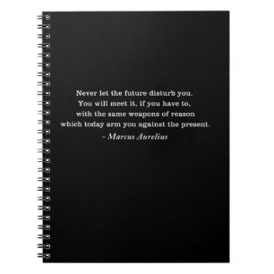 Marcus Aurelius Future Stoic Quote Notizblock