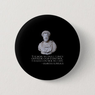 Marcus Aurelius - Philosophie des Motivierend Stoi Button