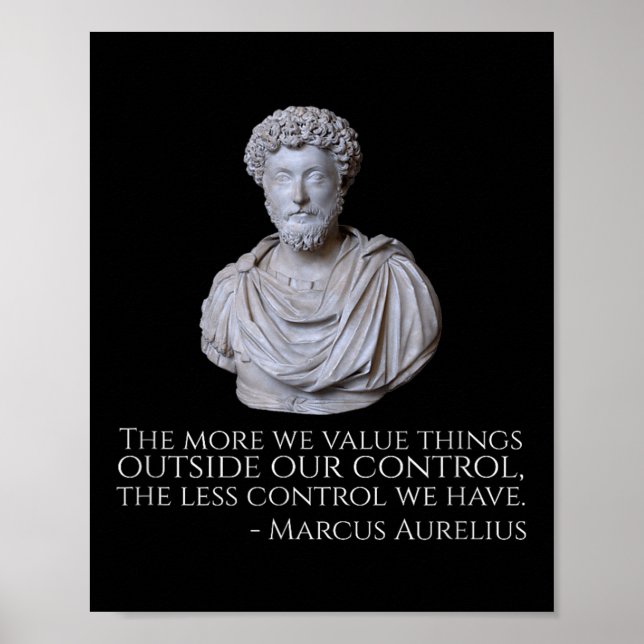 Marcus Aurelius - Philosophie des Motivierend Stoi Poster (Vorne)