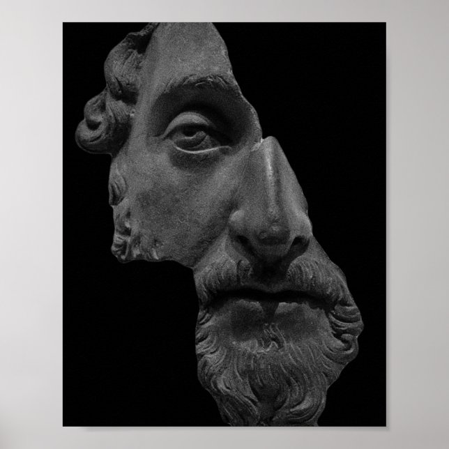 Marcus Aurelius Poster - Stoische Philosophie (Vorne)