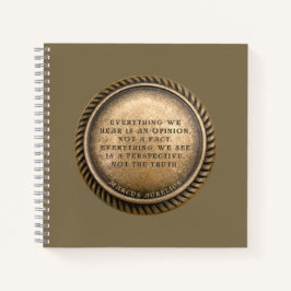 Marcus Aurelius Quote Opinionated Coin Notizbuch