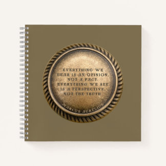 Marcus Aurelius Quote Opinionated Coin Notizbuch