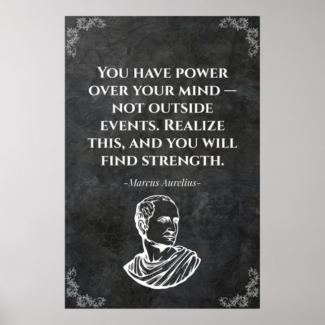 Marcus Aurelius quote. Wise Poster (Vorne)