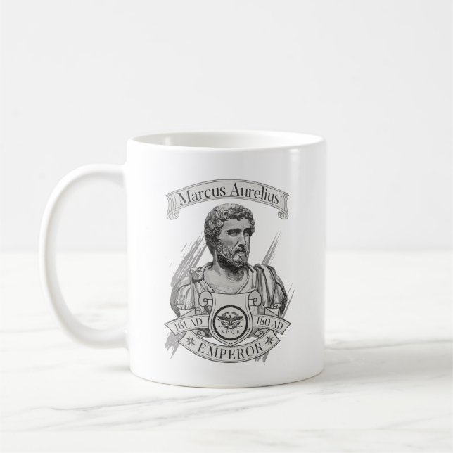 Marcus Aurelius Roman Kaiser Kaffeetasse (Links)