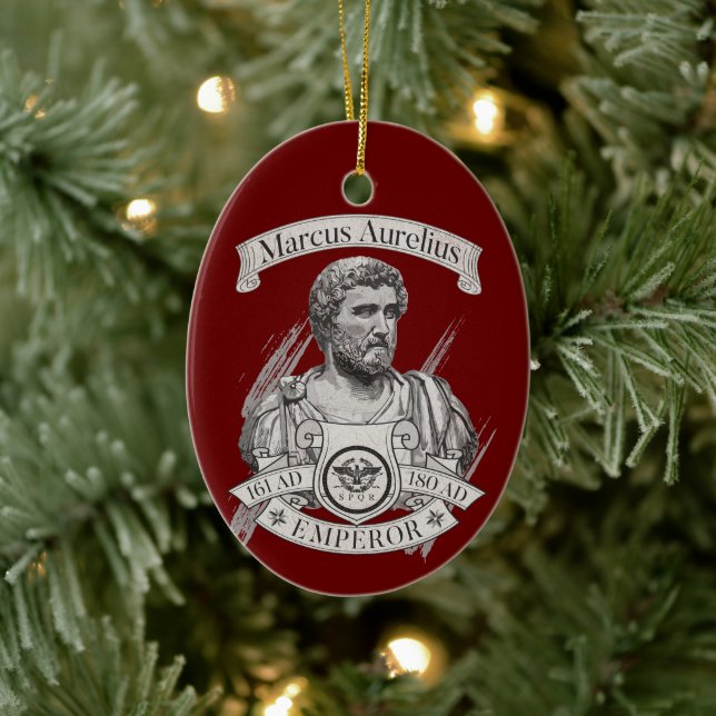 Marcus Aurelius Roman Kaiser Keramik Ornament (Baum)