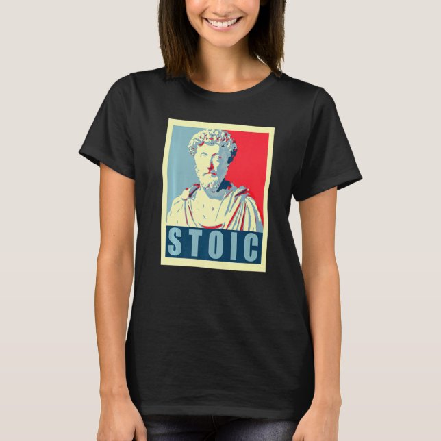 Marcus Aurelius, römischer Kaiser und Stoic Philos T-Shirt (Vorderseite)