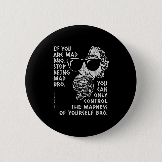 Marcus Aurelius Stoic Philosopher Ancient Roman Jo Button (Vorderseite)