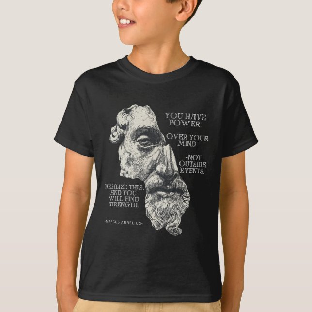 Marcus Aurelius Stoic Philosophy Roman Philosoph T-Shirt (Vorderseite)